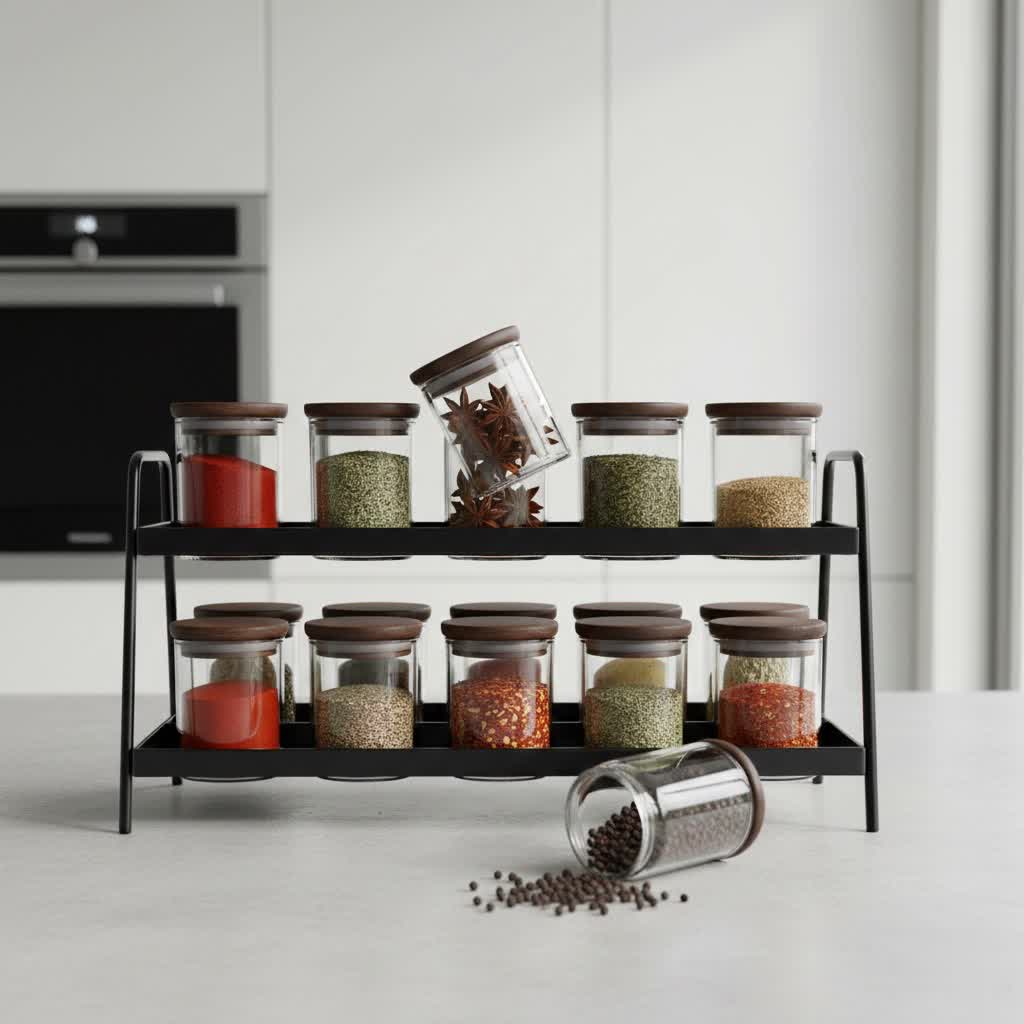 Tiered Shelf Organizers: The Ultimate Spice Storage Solution