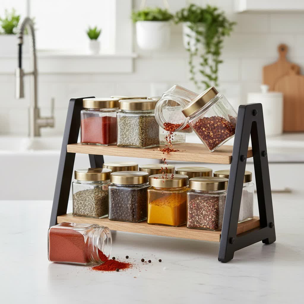 Wall Mounted vs. Countertop Spice Racks: Maximizing Your Kitchen Space